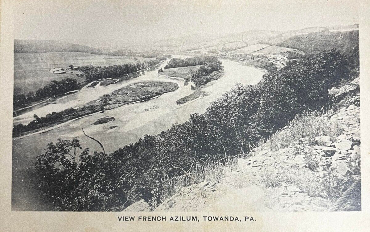 Towanda PA-Pennsylvania, French Azilum, Roosevelt Hwy, Vintage Souvenir Postcard