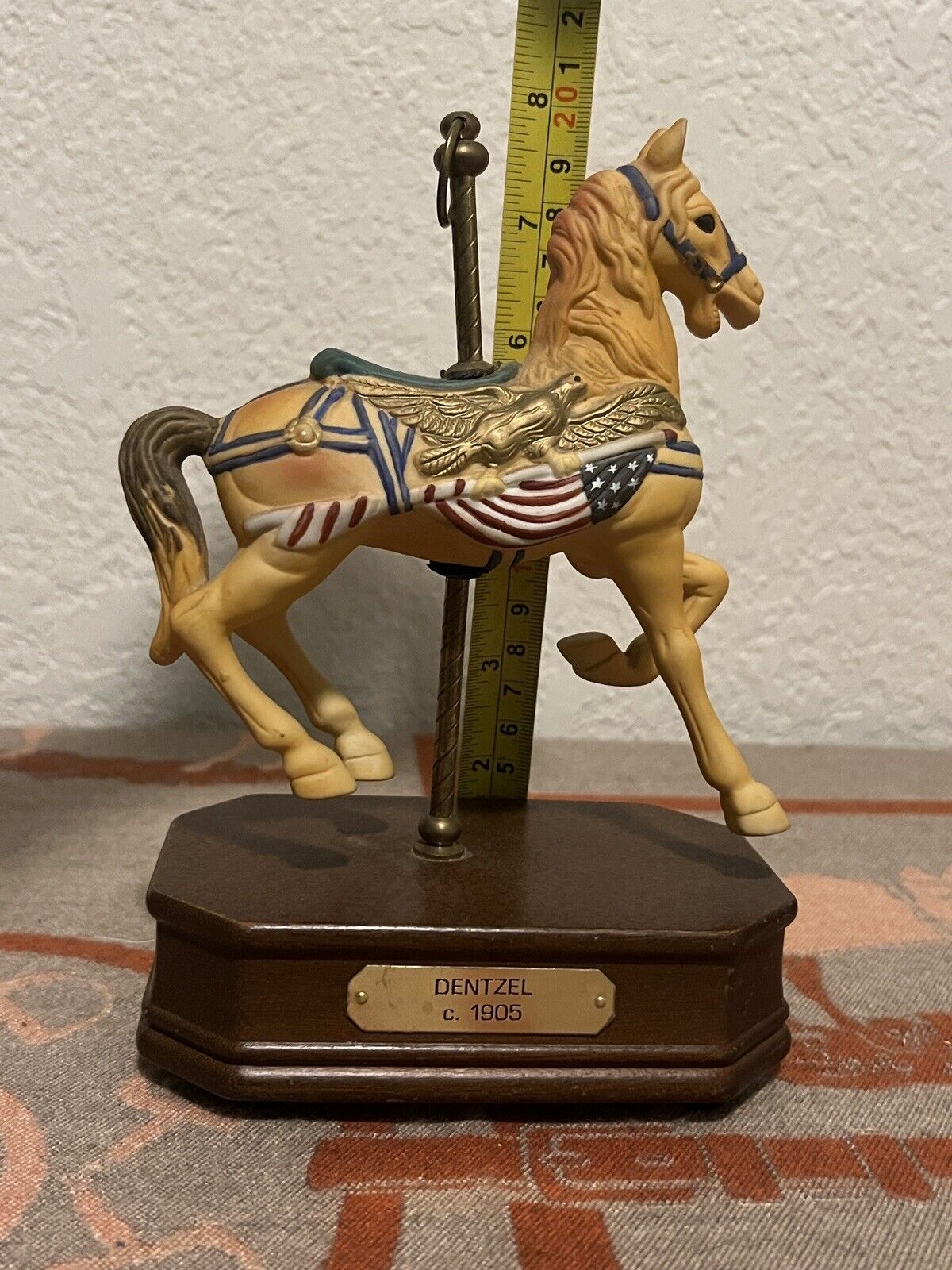 IMPULSE GIFTWARE   DENTZEL   C.1905   Porcelain  Carousel   Musical  Horse
