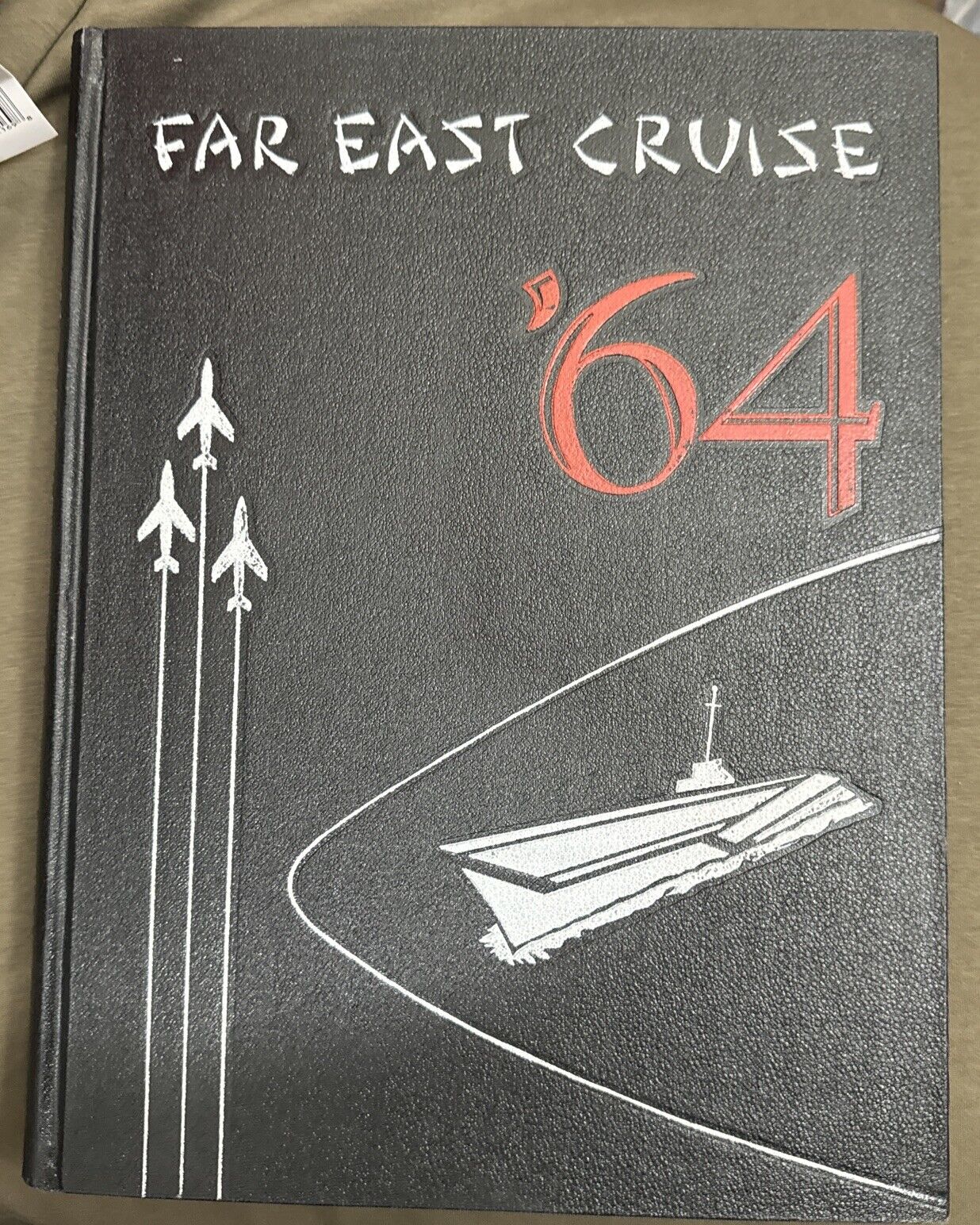 USS BON HOMME RICHARD 1964 Book  (CVA 31) WestPac Cruise Book with shipping case
