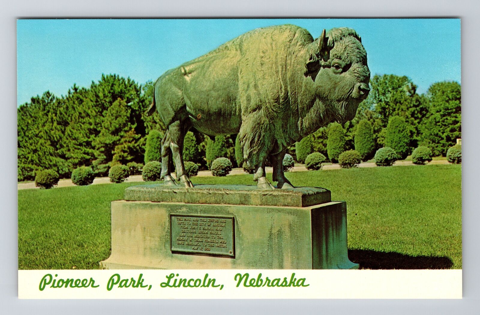 Lincoln NE-Nebraska, Patriarch the Great Plains, Vintage Postcard