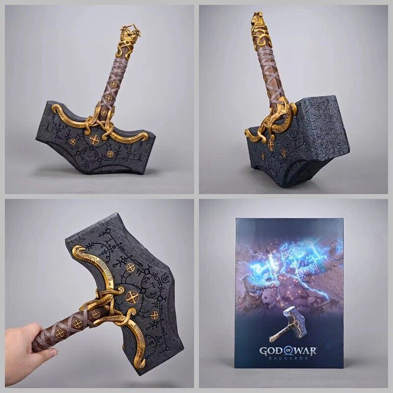 God of War Ragnarok Edition Mjolnir Hammer Replica Thor Box New Collectors Game