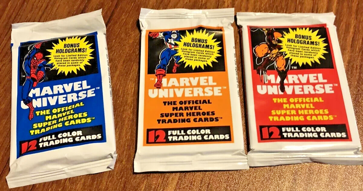 1990 Impel Marvel Universe Series 1 Trading Cards Factory SEALED Pack (1 Pack)