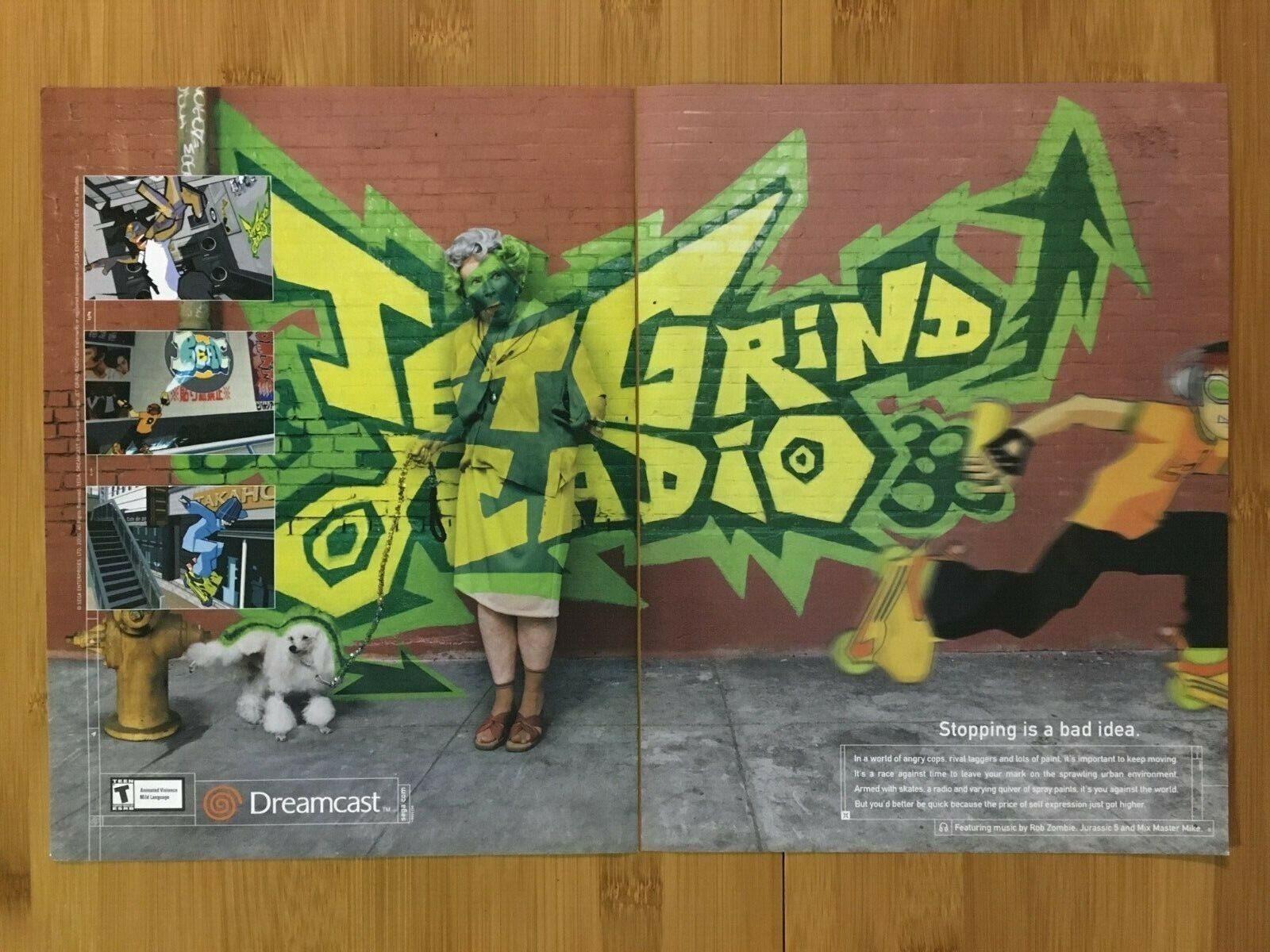 2000 Jet Grind Radio Sega Dreamcast Print Ad/Poster Official Original Promo Art