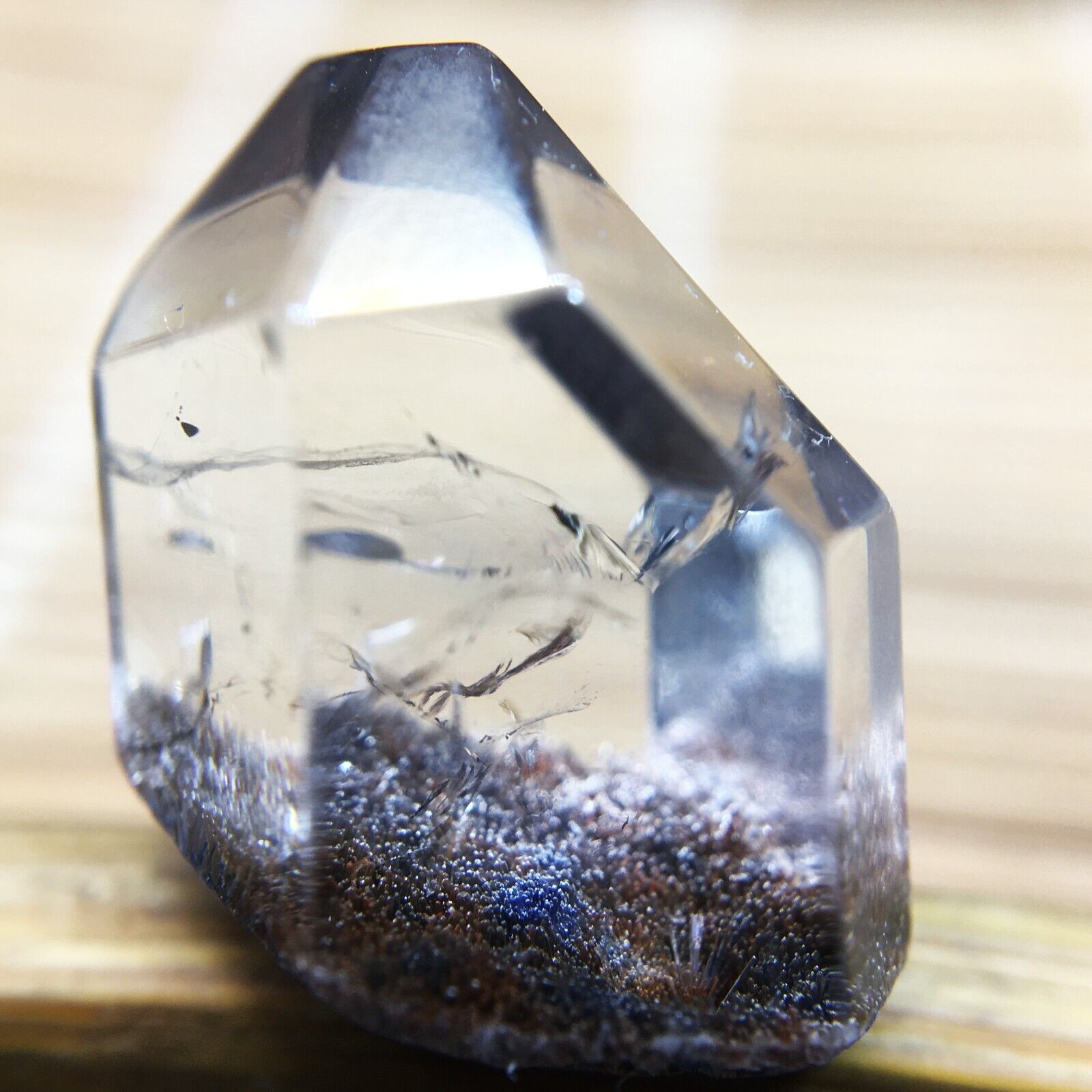 11.3Ct Very Rare NATURAL Beautiful Blue Dumortierite Quartz Crystal Specimen