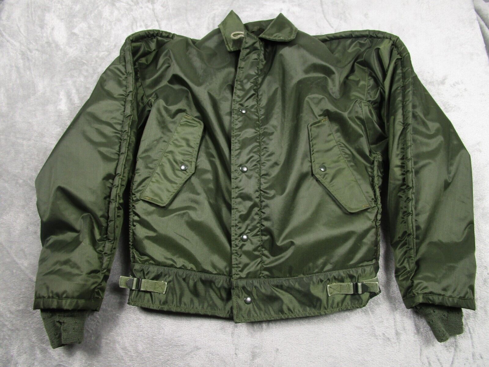Vintage US Navy Jacket Men Small A1 Vietnam Green Flight Deck Liner Extreme Cold