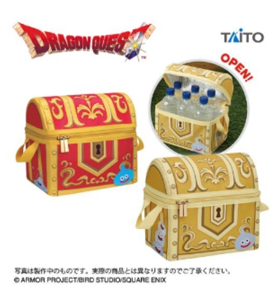 Dragon Quest Treasure box that can be kept warm and cold Metal slime yellow Type