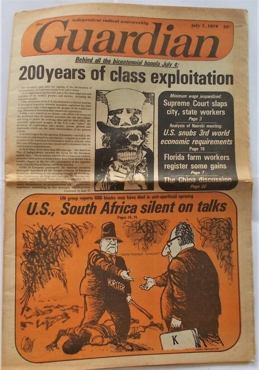 Guardian July 7, 1976 Radical Newspaper 