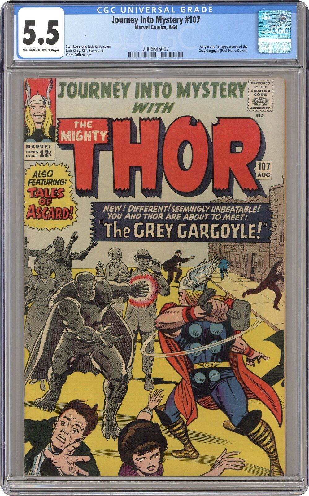 Thor Journey Into Mystery #107 CGC 5.5 1964 2006646007