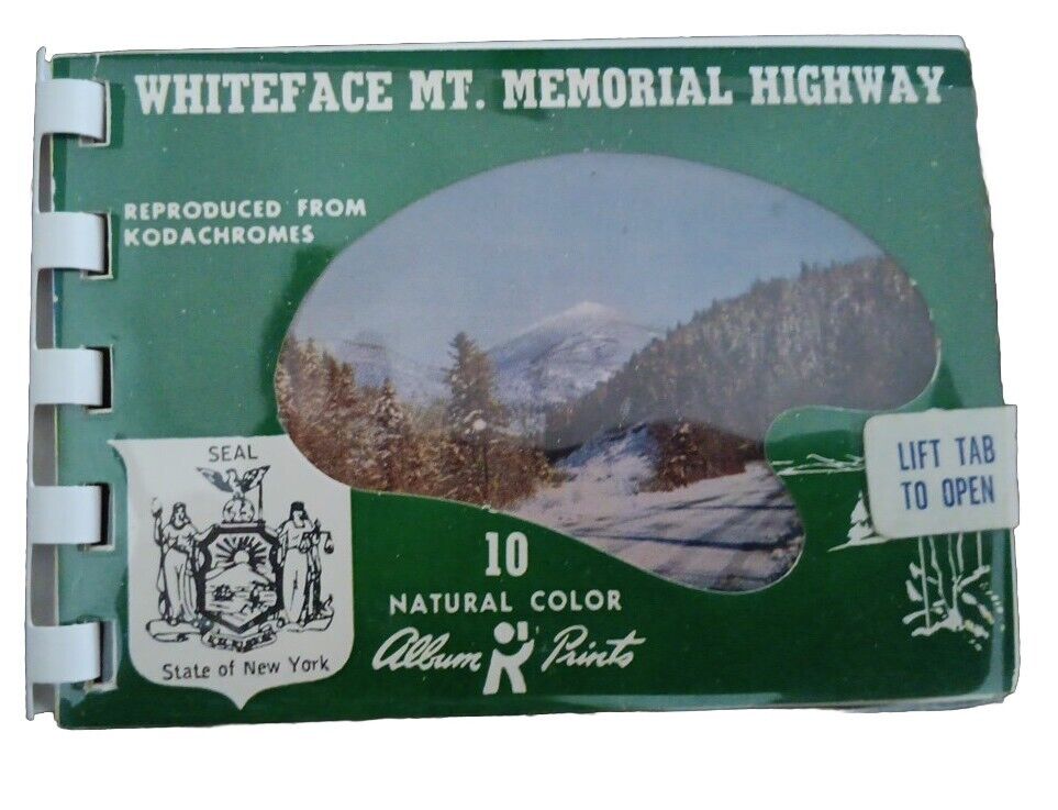 Whiteface Mt. Memorial Highway, New York Vintage Mini Postcard Binder Of 10