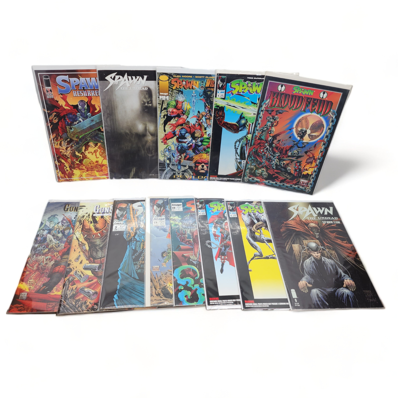 Lot of Spawn Comics Resurrection Gunslinger Blood Feud Spawn WildCATS #1 & MORE