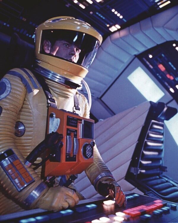 2001 A Space Odyssey Gary Lockwood in astronaut space suit 8x10 Color Photo
