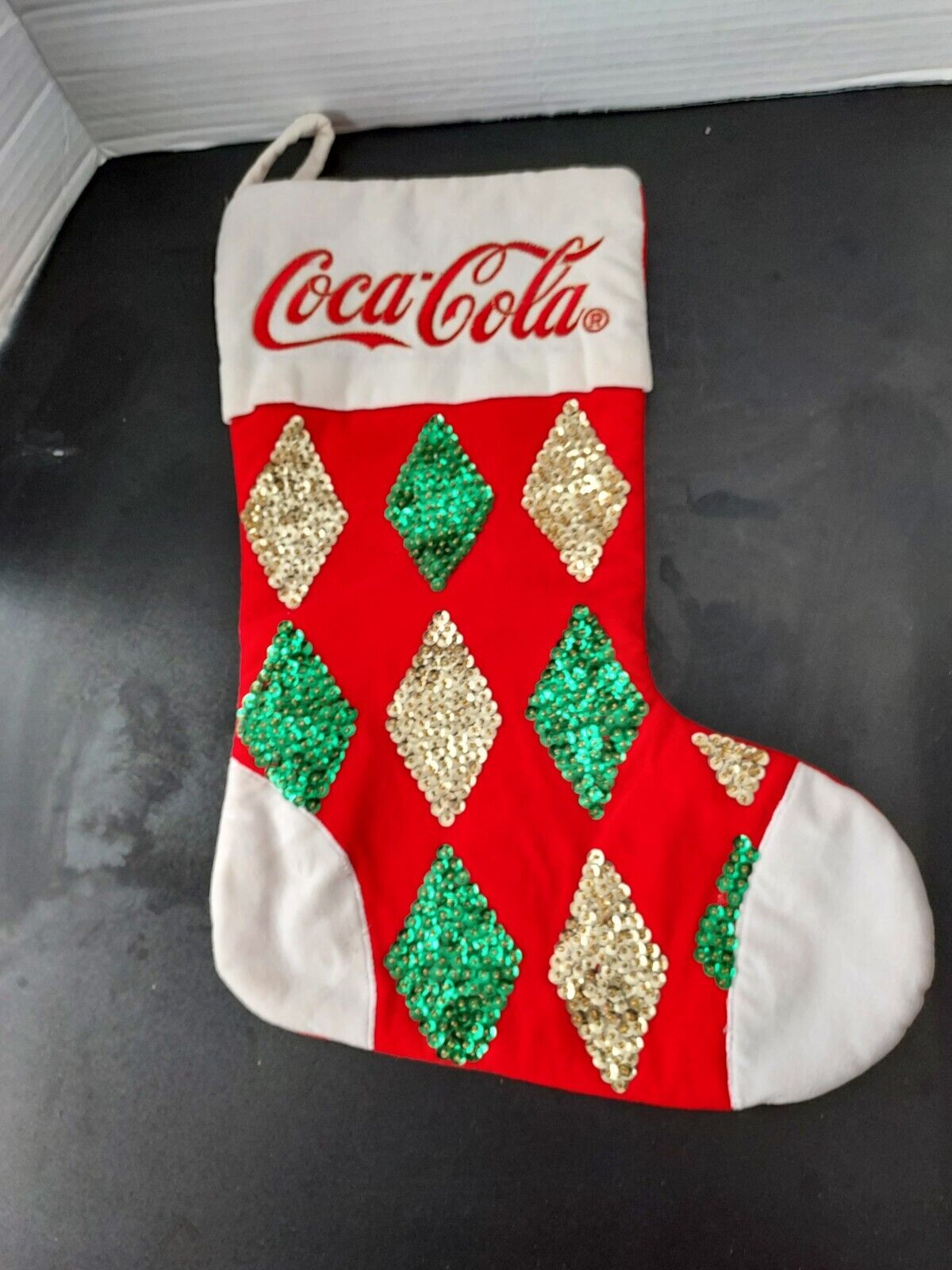 Coca-Cola Christmas Stocking. Great Condition.