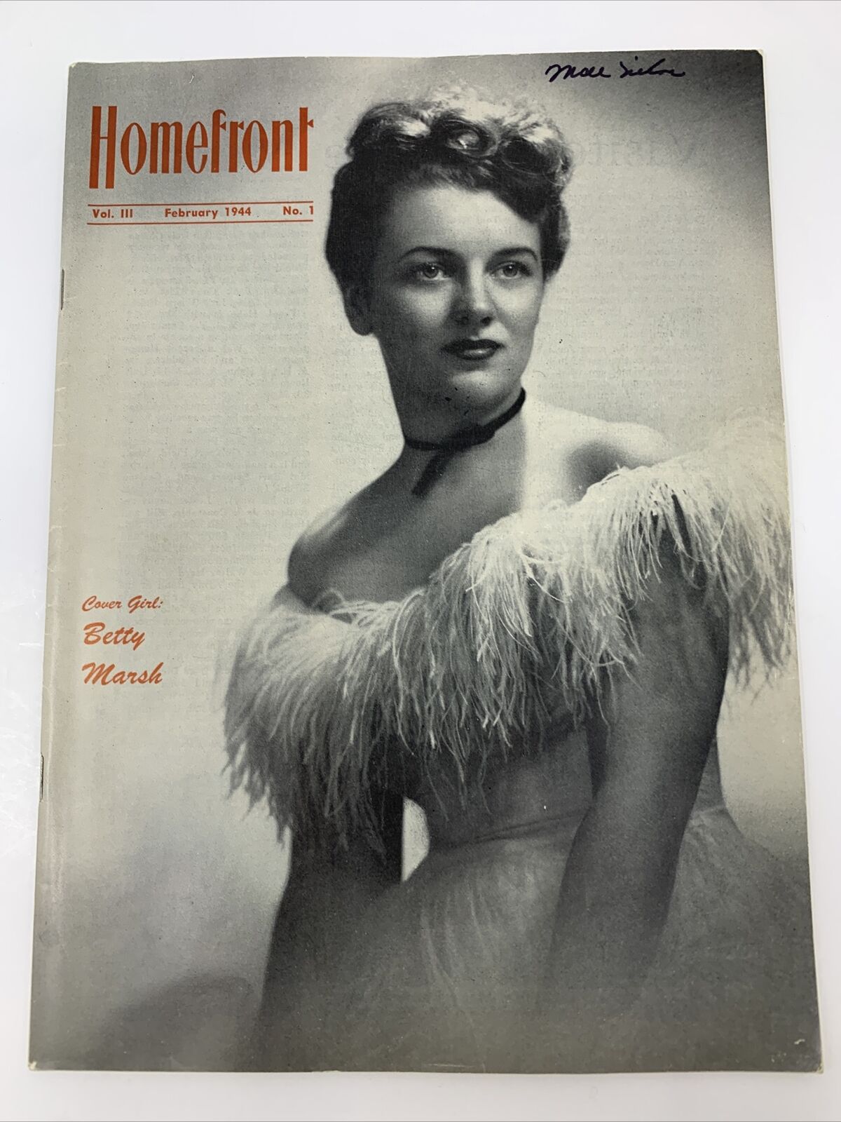 Homefront Magazine PA Bangor Slate Belt Pen Argyl WWII Vol  3 Feb 1944 No. 1