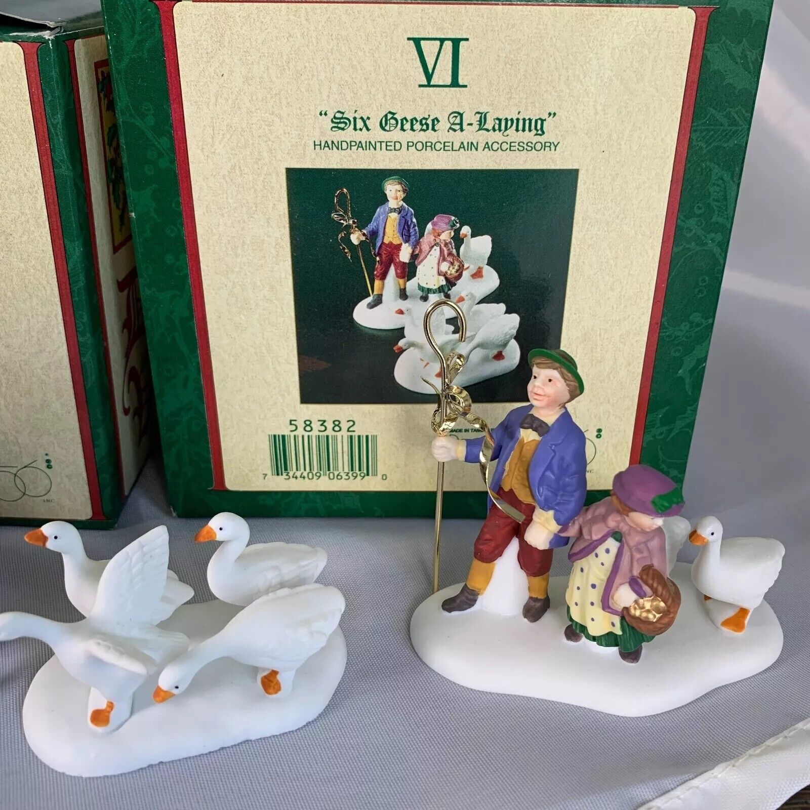 Dept 56 Dickens 12 Days Of Christmas 6 Six Geese a Laying Original Box 
