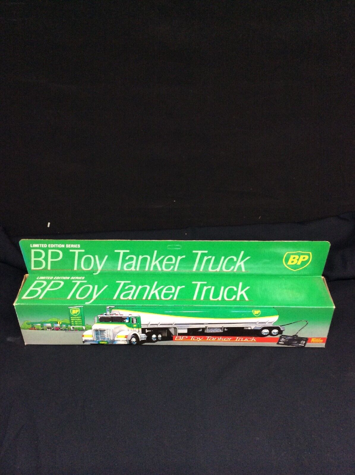 BP toy tanker truck,never out of box, wired remote, box,1992 NOS limited series