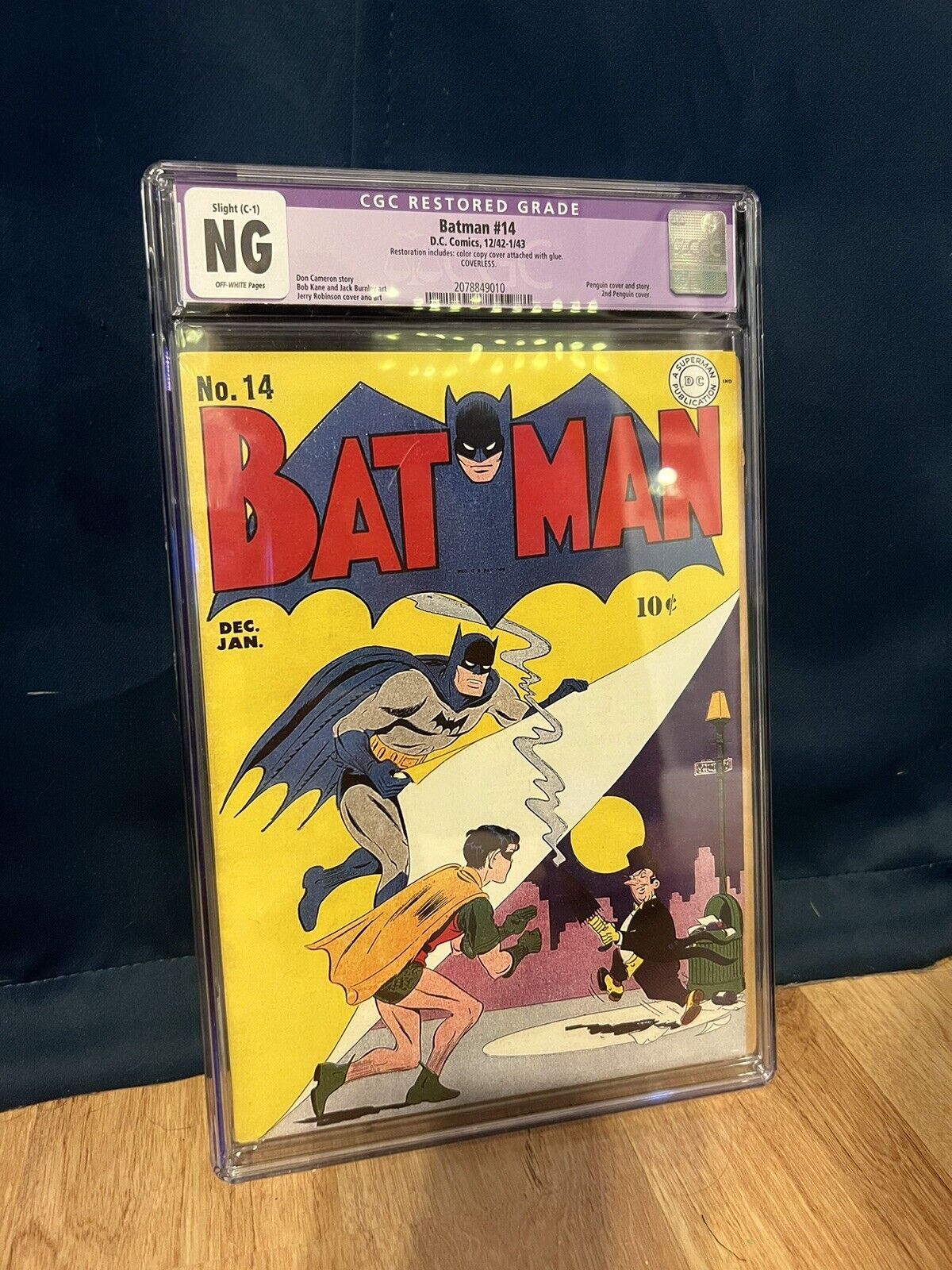 Batman #14 1943 CGC 2nd Penguin Cover Appearance.