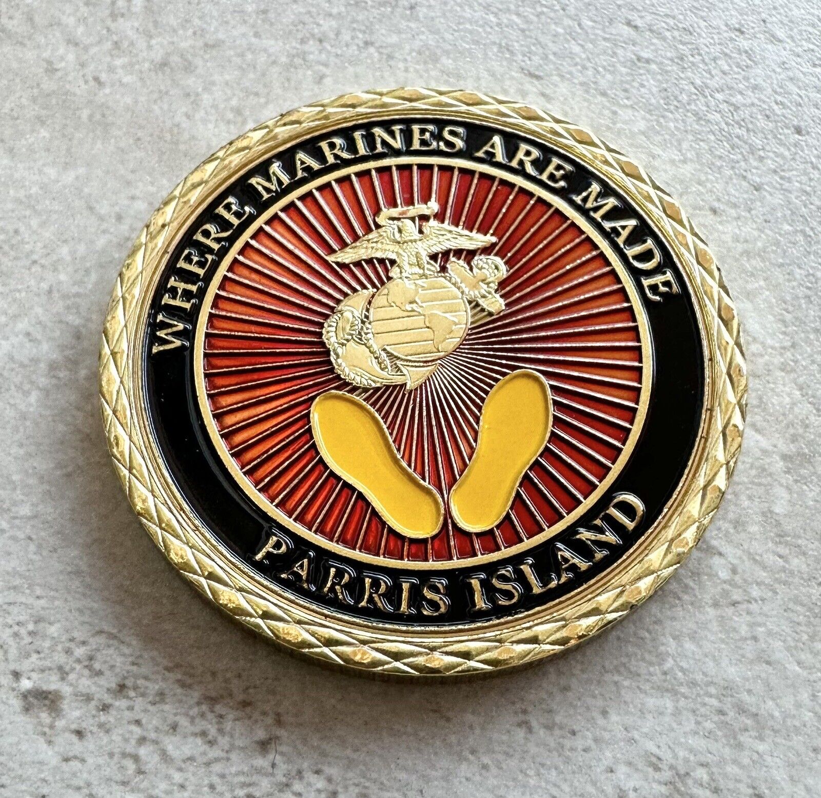 PARRIS ISLAND - USMC RECRUIT DEPOT Challenge Coin