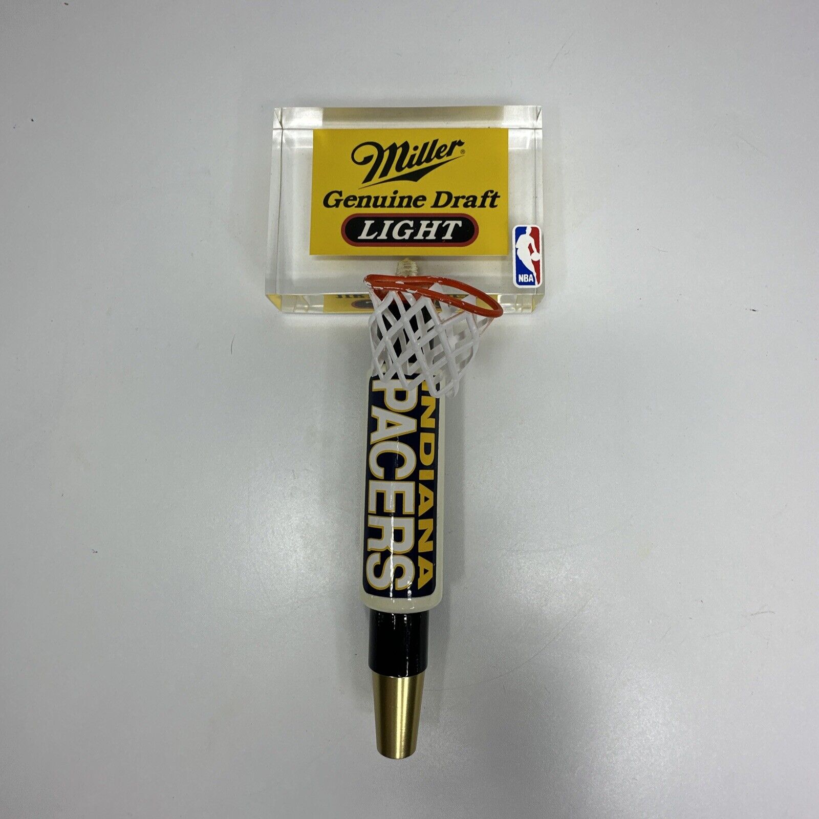 Vintage Miller Lite Beer Tap Hoop NBA Indiana Pacers Basketball 70s 80s RARE HTF