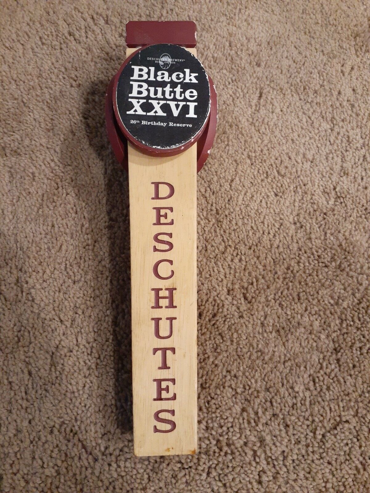 Deschutes Brewing Company Black Butte Porter 3 Sided Beer Tap Handle pale ale 