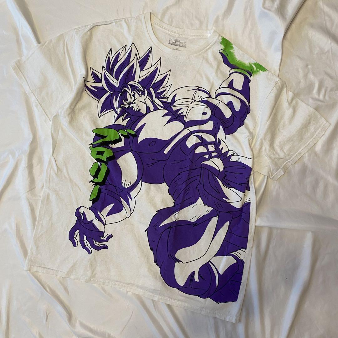 Xl/Used Short Sleeve T-Shirt Men\'S Anime Dragon Ball Broly Cotton