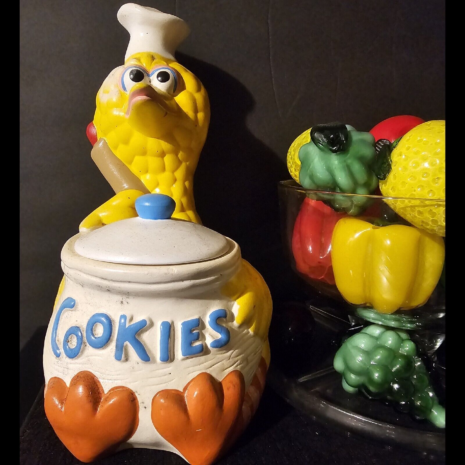 Big Bird Ceramic Cookie Jar #976C 1976 Muppets Inc. Sesame Street Vintage