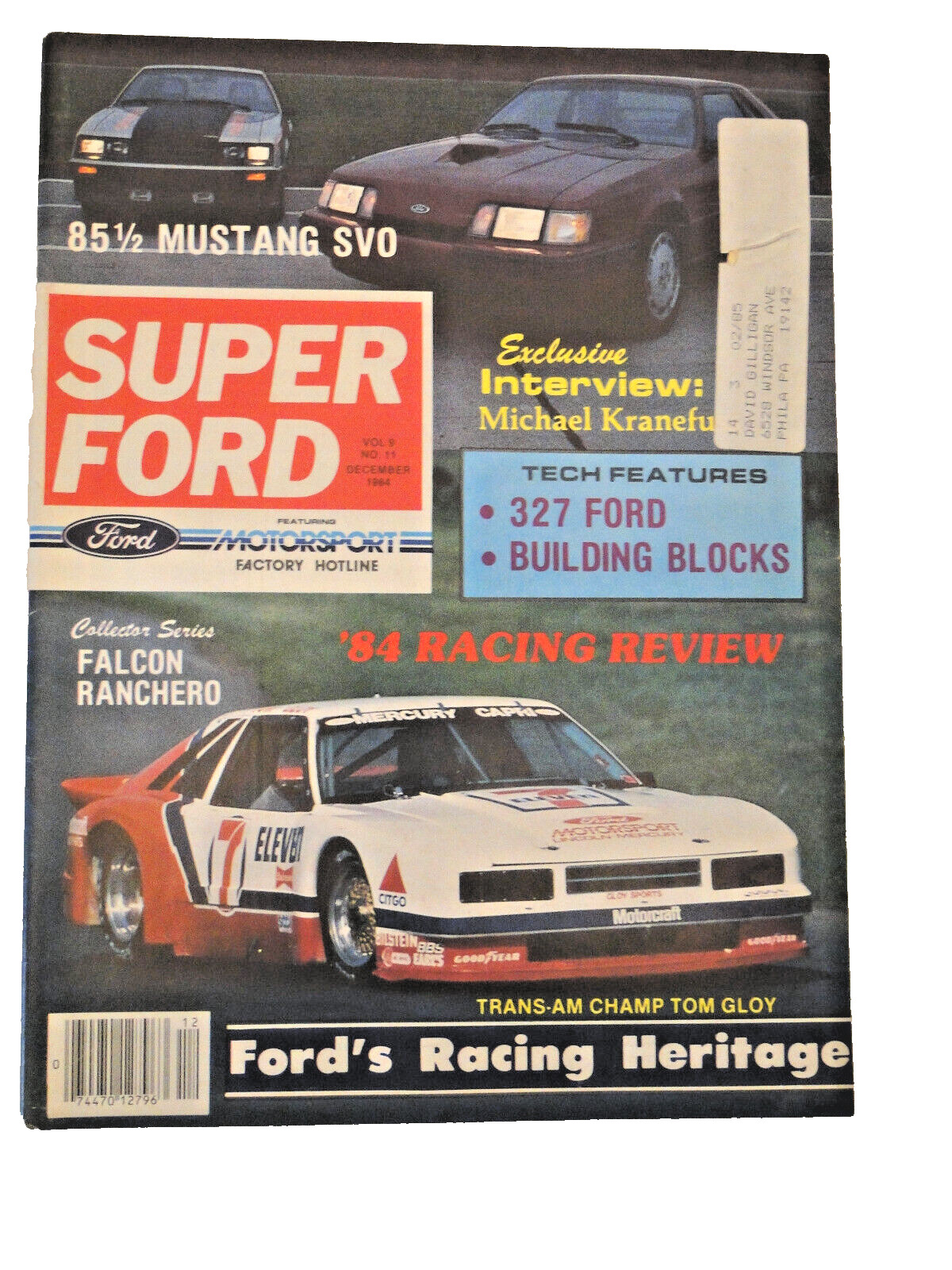 Super Ford Magazine Vol 9, No 11 December 1984