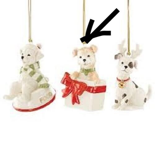 Lenox Furry Friends Ornament Dog Pup Critter New
