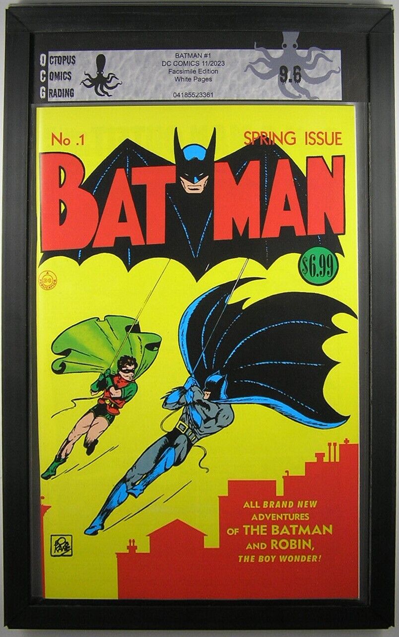 Batman  1 Graded 9.6 (2023 Reprint) DC Comics Facsimile