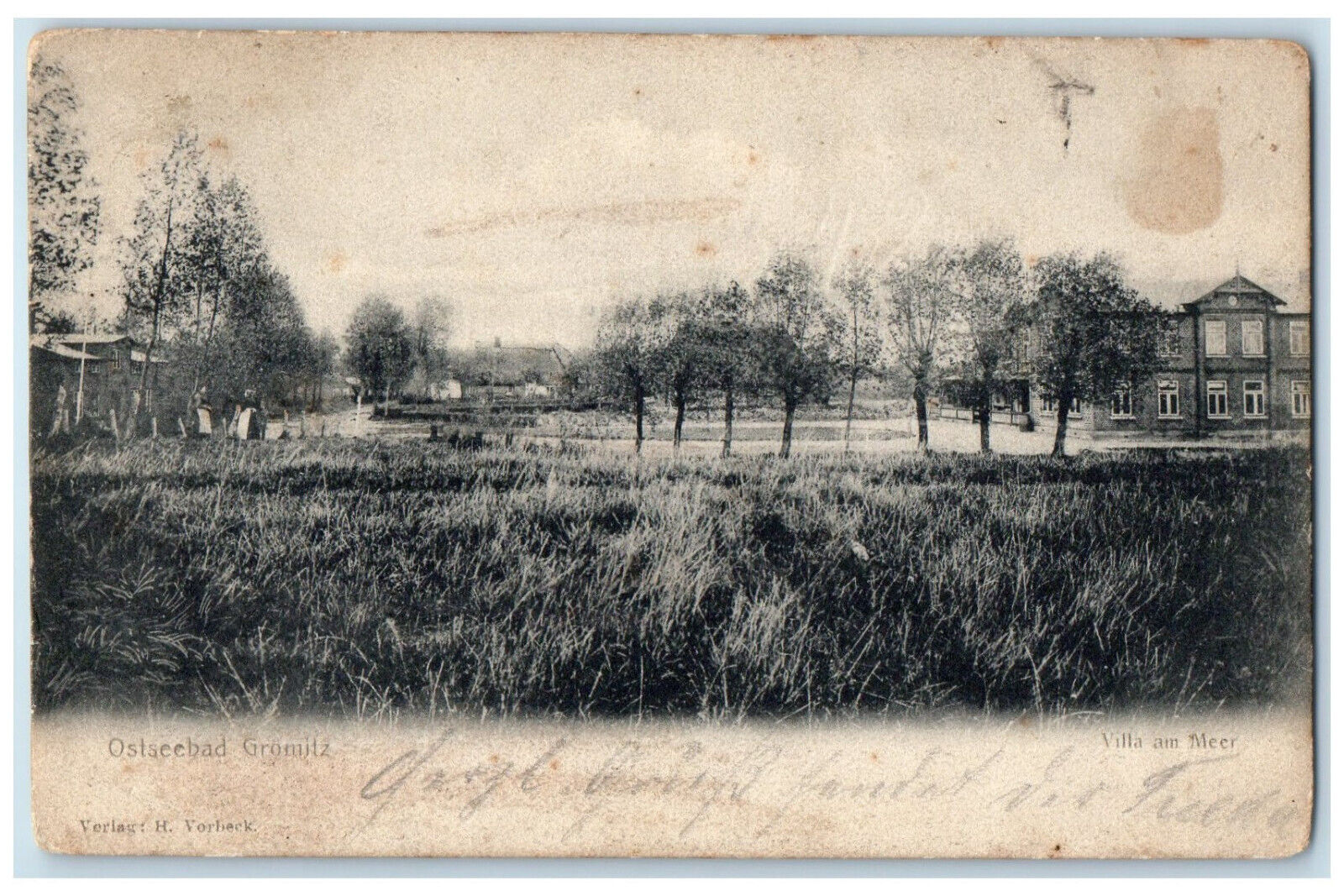 c1905 Villa Am Meer Ostseebad Gromitz Germany Posted Antique Postcard