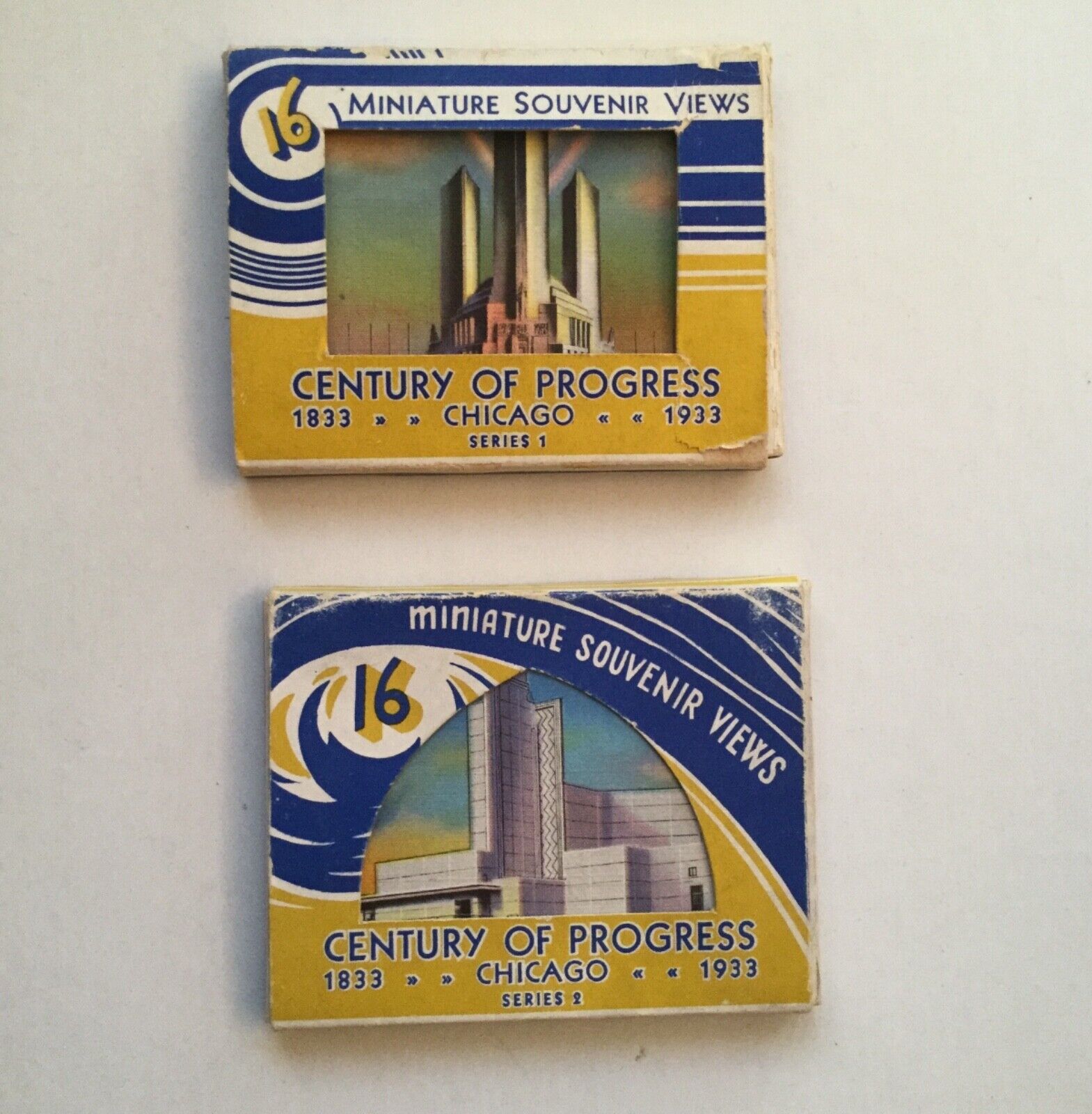 1933 Century of Progress series 1 and 2 complete cards sets in boxes
