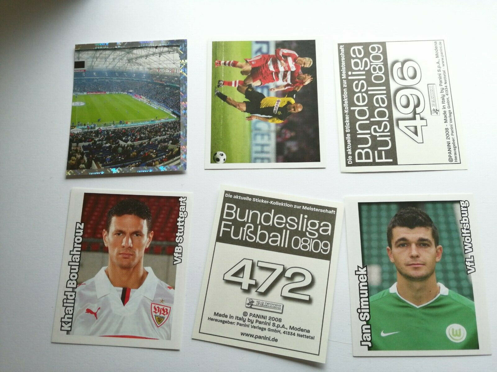 Panini football Bundesliga 08/09 2008 2009 5/20/50/100 stickers choose
