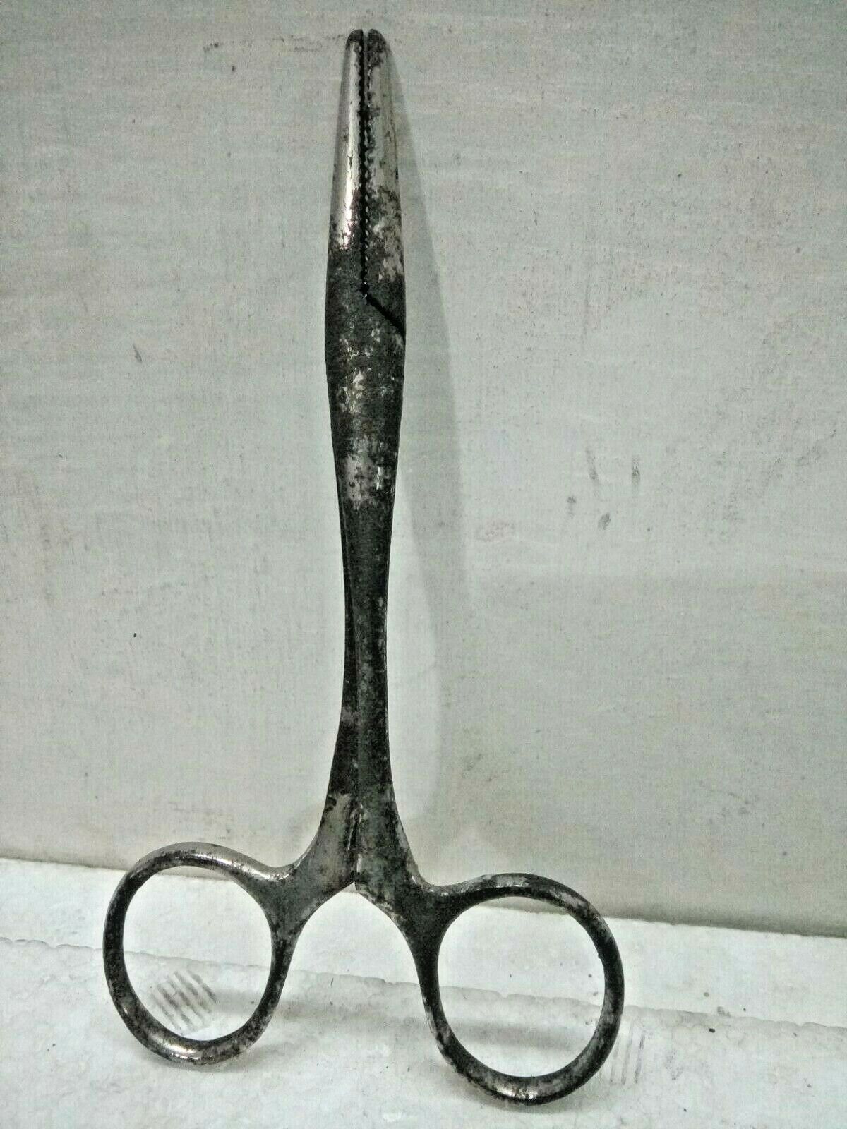 Vintage Design Multitasking Iron Scissor Shape Forceps collectible