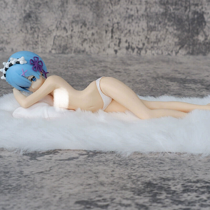 Anime Re：Zero Rem's prone position Garage PVC model decoration Figure 8in