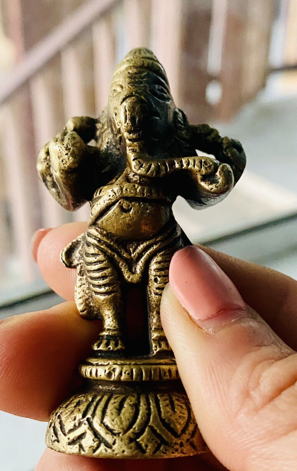 Ganesha Statue Small Figurine Of Ganesh Travel Altar Portable Altar Hindu Deity