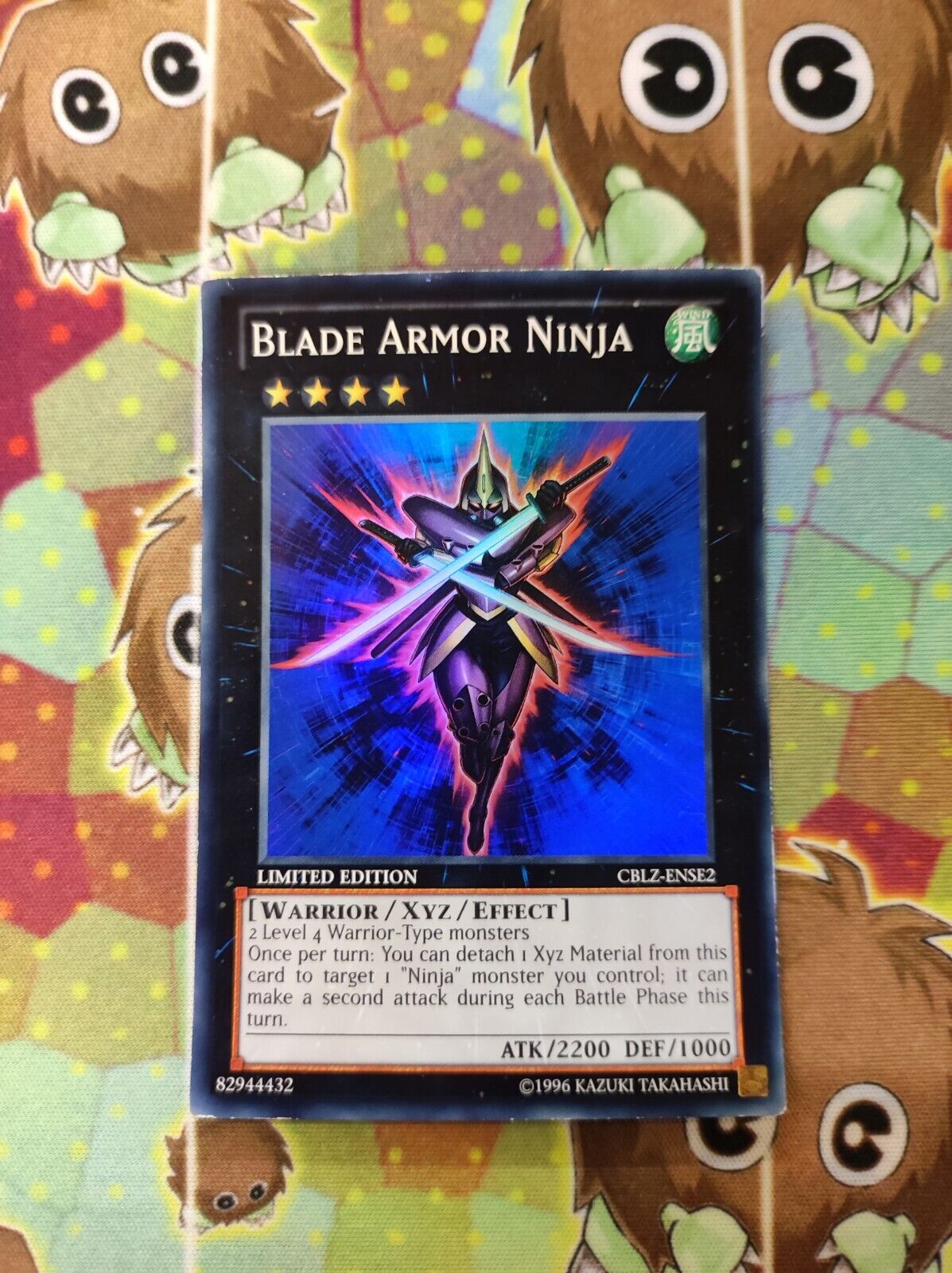 CBLZ-ENSE2 Blade Armor Ninja Super Rare YuGiOh Card