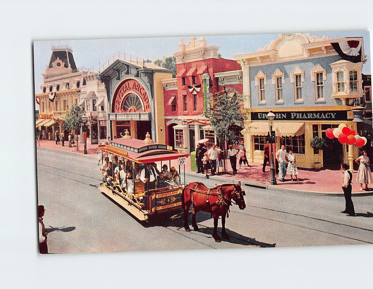 Postcard Upjohn Pharmacy Main Street Disneyland USA