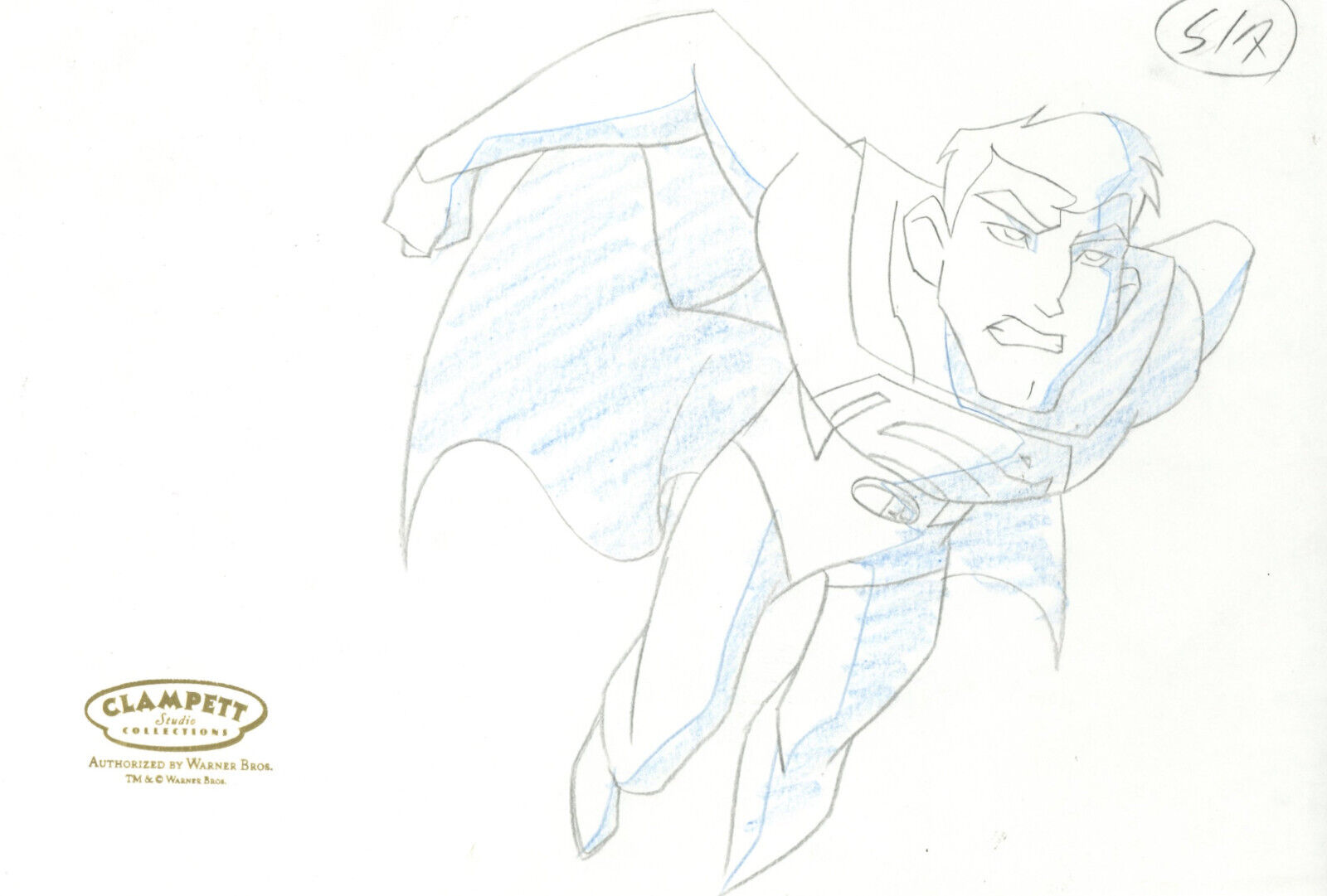 Warner Brothers-Legion of Superheroes-Original Production Drawing-Superman