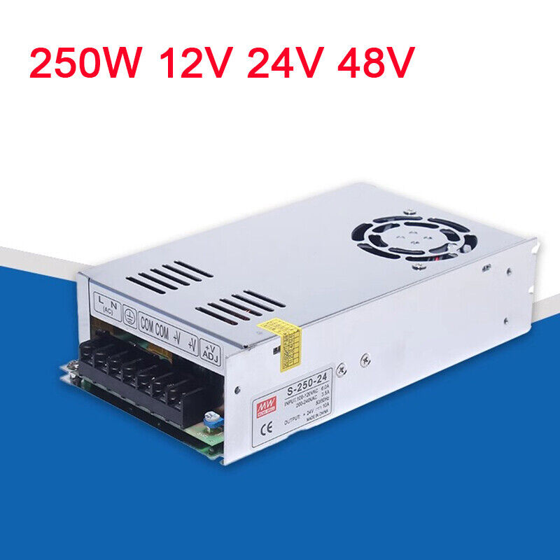 250W AC100-240 to DC 12V/24V48V Switch Power Supply Driver Adapter LED Driver