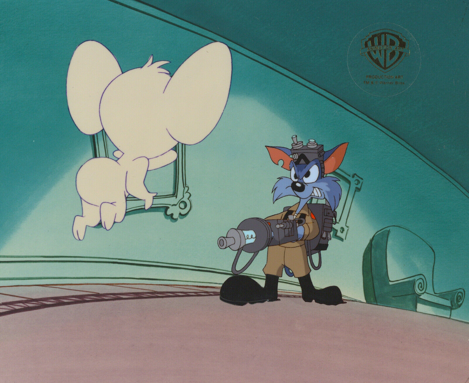 Warner Brothers-Tiny Toons Adventures-Original Production Cel--Furrball-Sneezer