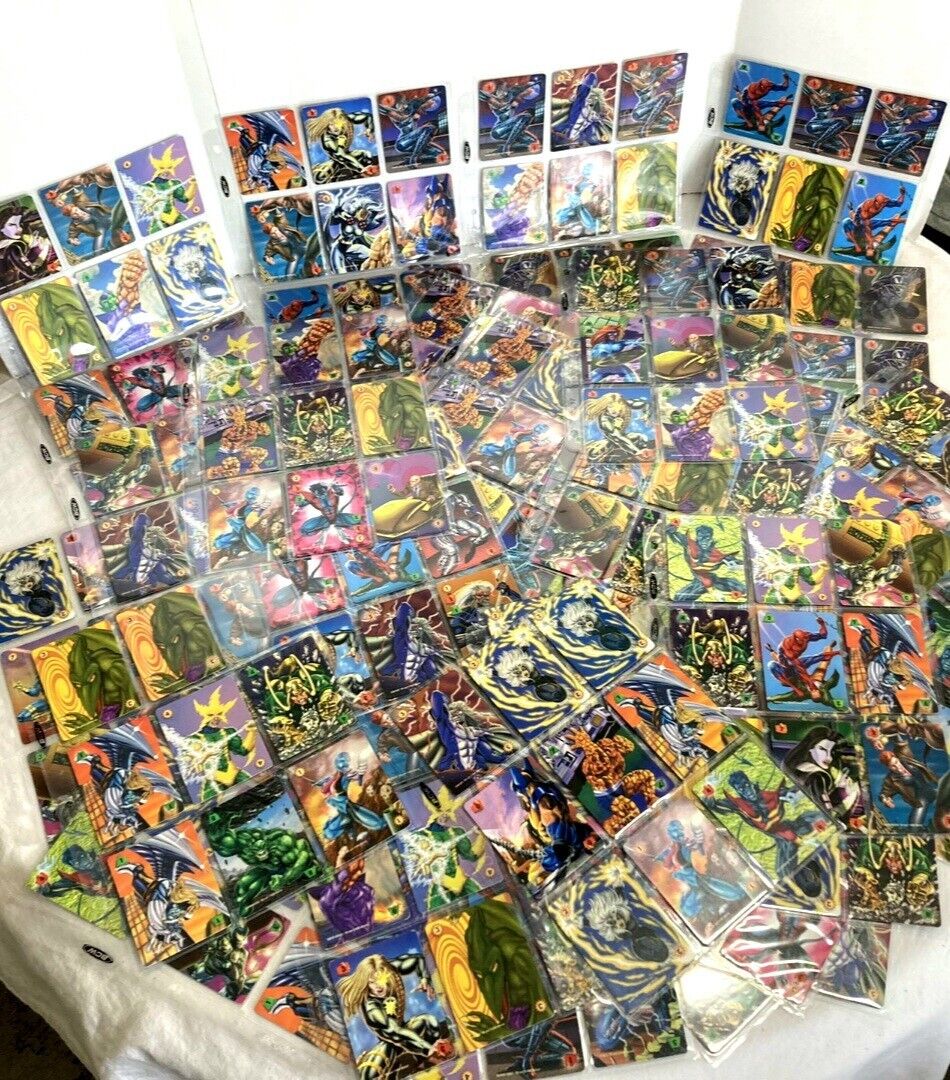 1995 Marvel Overpower Card Game Trading Cards Set Lot Bundle * Many Duplicates 