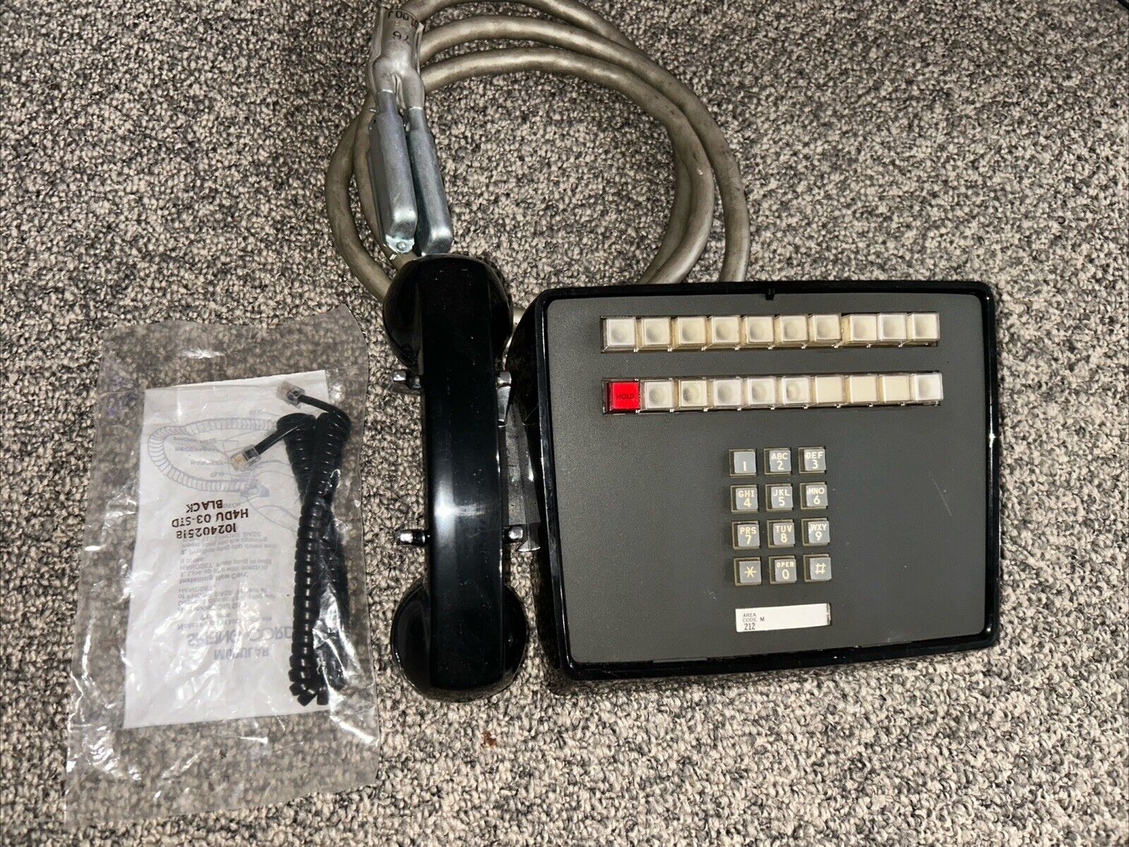 WESTERN ELECTRIC AT&T 2831 CM BLACK TELEPHONE BELL SYSTEMS