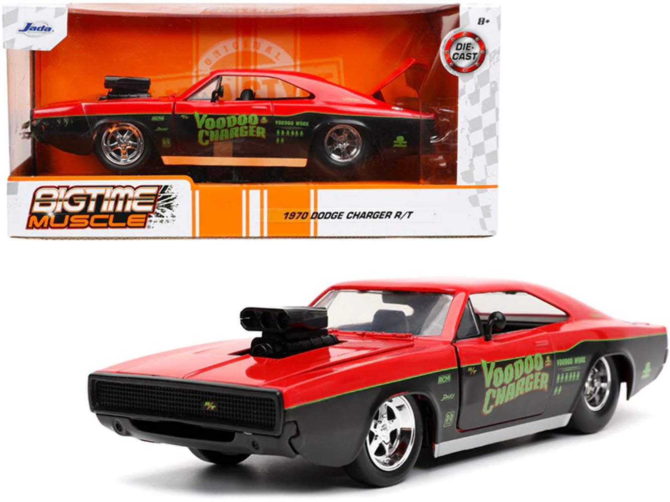 1970 Dodge Charger R/ Voodoo and Bigtime Muscle Series 1/24 Diecast Model Car