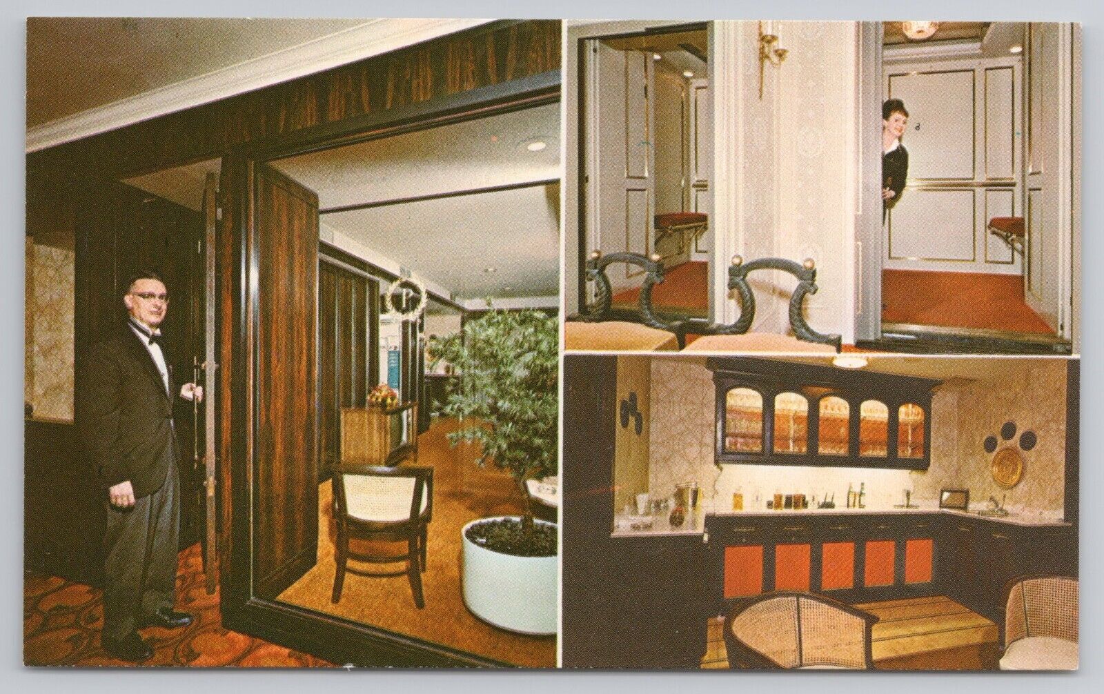 The Palmer House Chicago Illinois Interior View Hilton Hotel Vintage Postcard