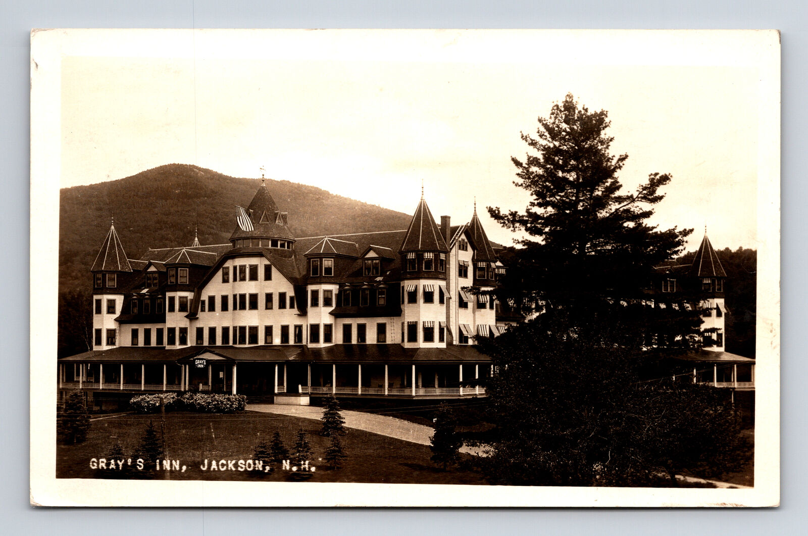 1931 RPPC Gray's Inn Mountain Hotel Jackson NY Postcard