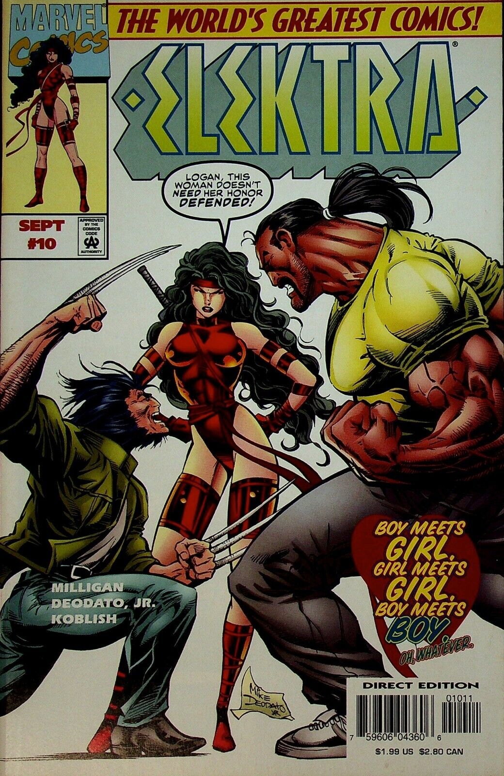 Elektra #10 Unlimited Series (1997) Marvel Comics NM Mike Deodato Jr