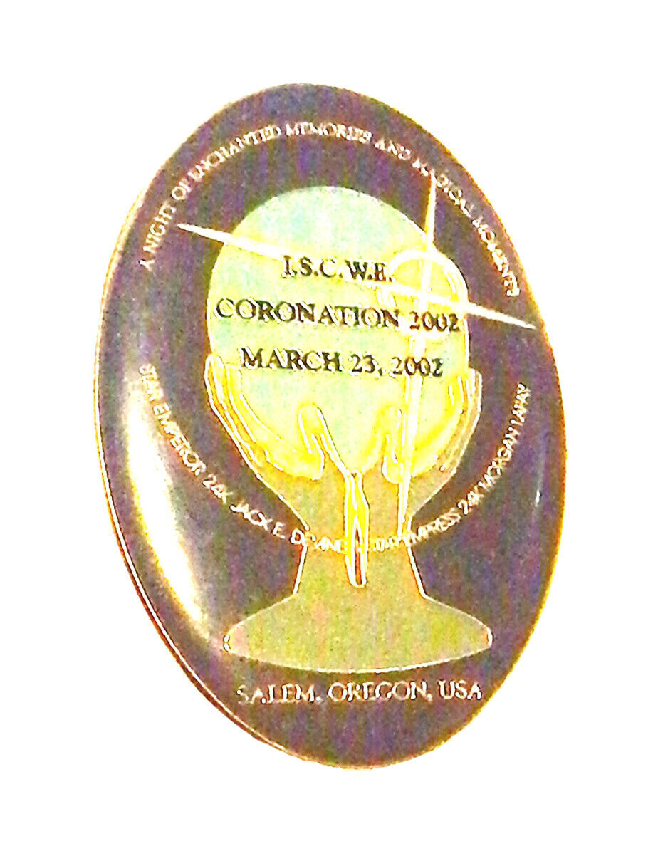 I.S.C.W.E. Coronation Ball Pin 2002 Salem Oregon 
