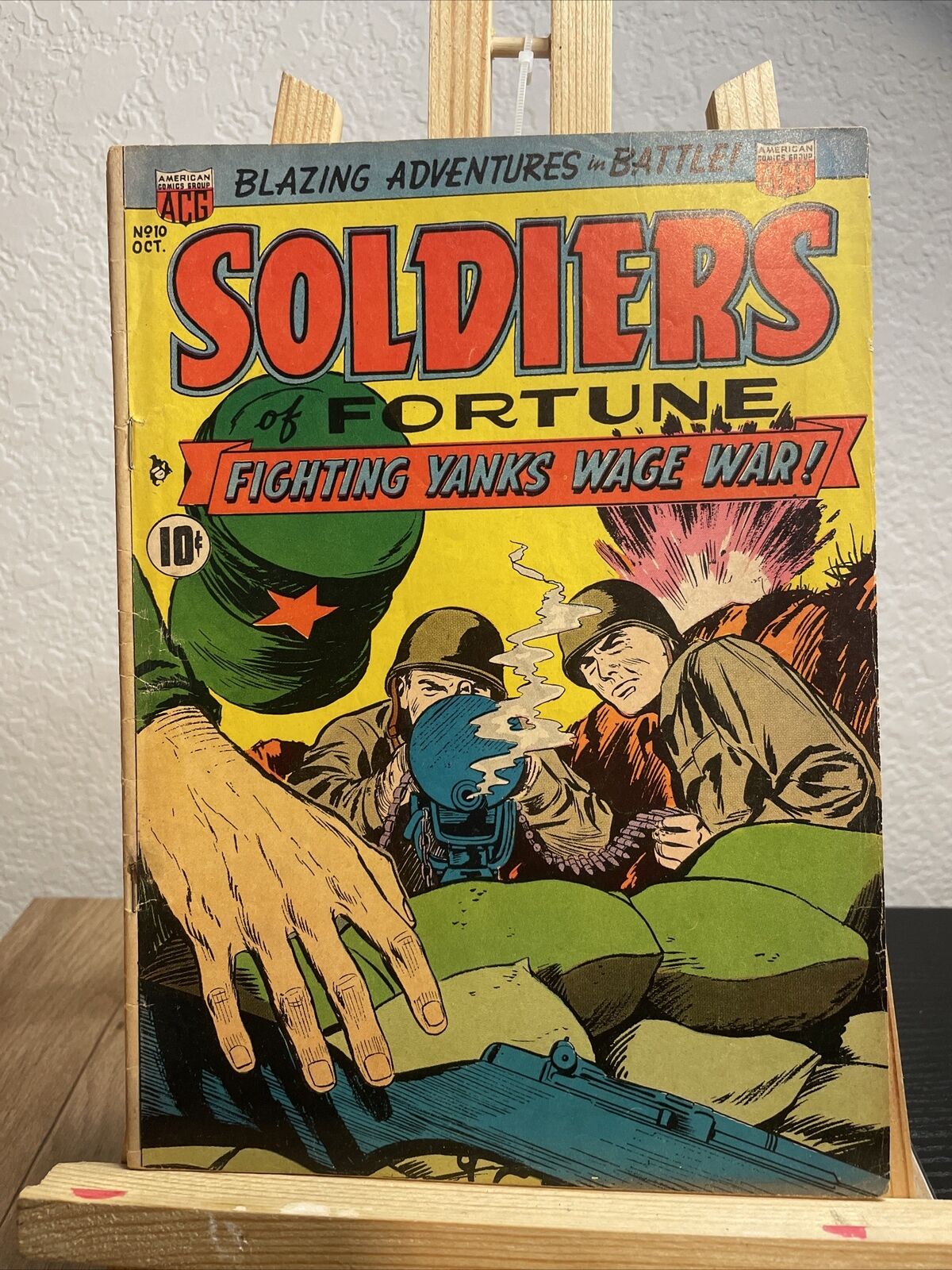 Soldiers Of Fortune #10  1952 - ACG  -VG - Comic Book