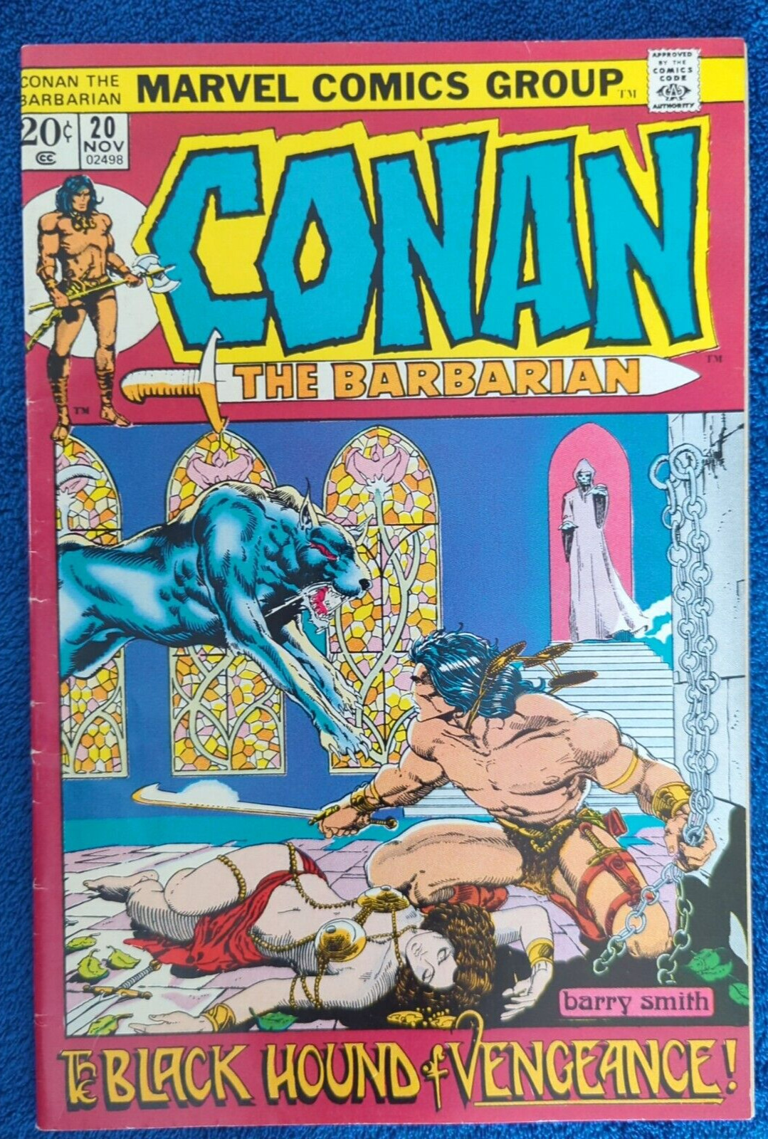 CONAN THE BARBARIAN #20 1972, MARVEL. VERY EARLY CONAN STORY 7.5 VERY FINE-