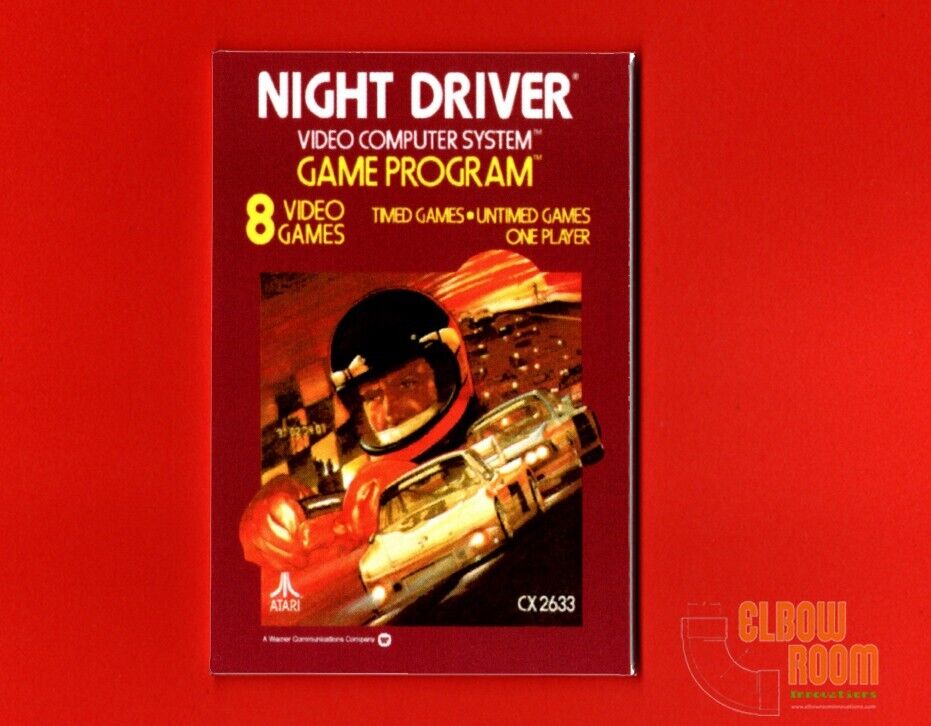 Atari 2600 Night Driver box art 2x3\