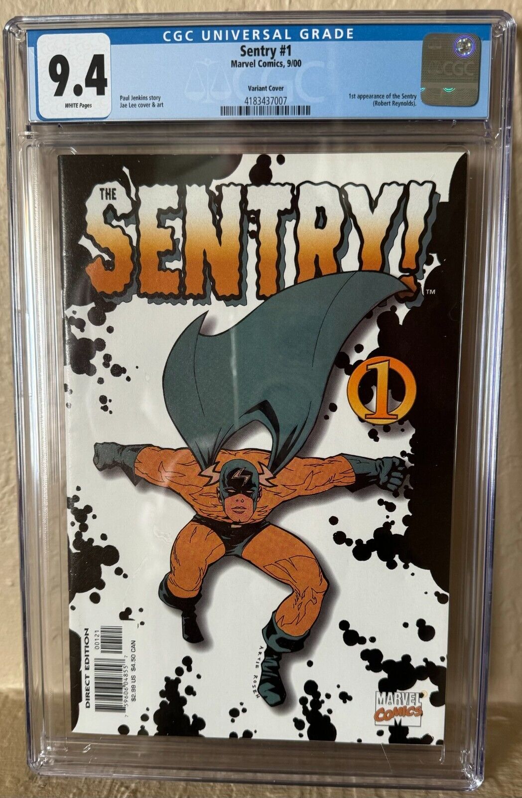 Sentry #1 Artie Rosen John Romita 1:50 Variant CGC 9.4 1st Void Comic 1ST App